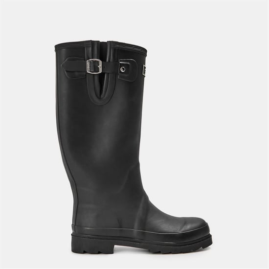 Boys CLAE Malone Knit Wellington Boots with Lug Sole in Black - Image 1