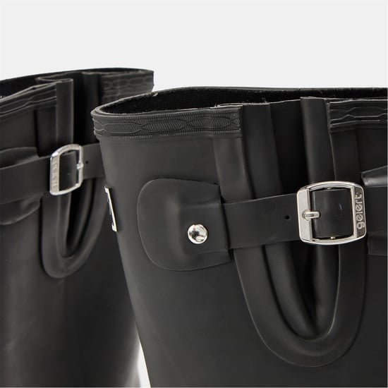 Boys CLAE Malone Knit Wellington Boots with Lug Sole in Black - Image 3