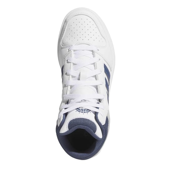 Boys adidas Hoops Mid Cla Jn99 in Ftwr White/Prel - Image 5