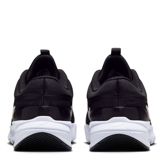 Boys Nike Star Run Lace-Up Low Top Sneakers in Black/White - Image 4
