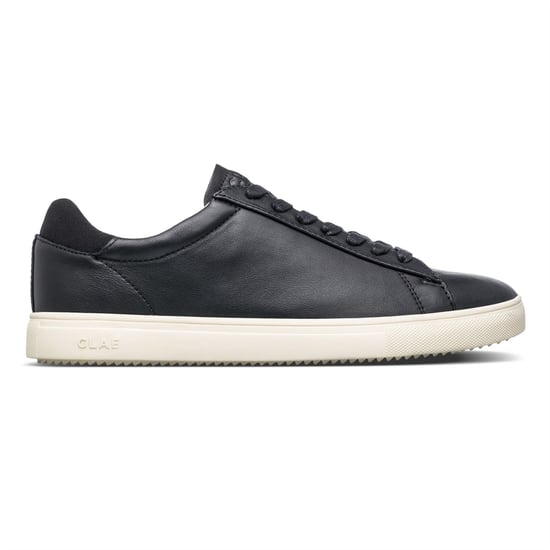 Boys CLAE Kids Low Top Trainers in Blk Milled Lth - Image 1