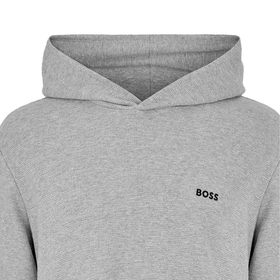 Boss Hoodie met wafelpatroon voor heren (Grijs) - Image 4