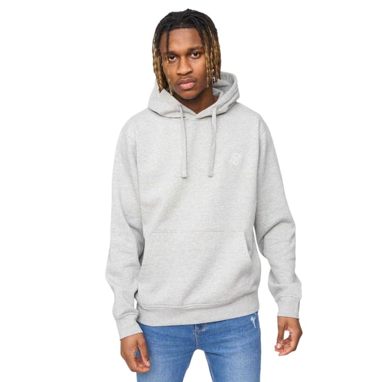 SikSilk Heren Essentials Overhead Hoodie (Grijs Marl) - Image 1
