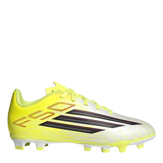 Boys adidas F50 Messi Club Juniors Firm Ground Football Boots in Solar Yellow - Image 1