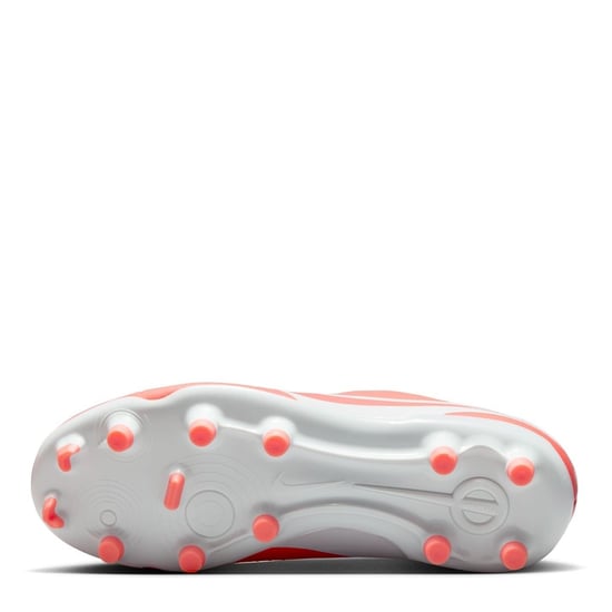 Boys Nike Tiempo Legend 10 Academy Juniors Firm Ground Football Boots in Red/White - Image 3