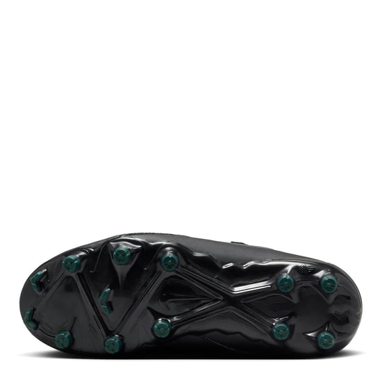Boys Nike Phantom Gx Ii Academy Junior Firm Ground Football Boots in Black/Green - Image 3