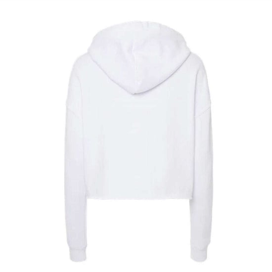 Miso Kort hoodie i marl för kvinnor/damer (Vit) - Image 2