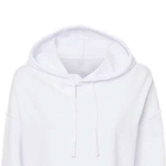 Miso Kort hoodie i marl för kvinnor/damer (Vit) - Image 3