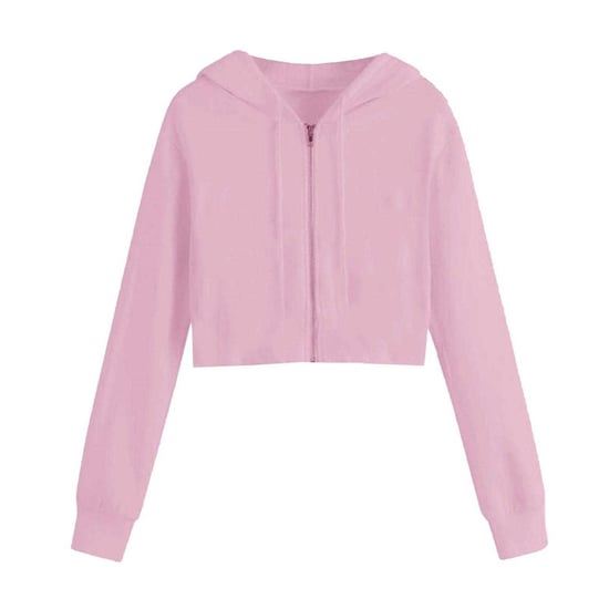 Miso Kvinnor/Damer med hel dragkedja med huva (Rosa) - Image 1