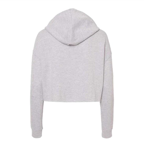 Miso Kort hoodie i marl för kvinnor/damer (Grått) - Image 2