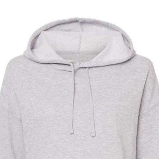 Miso Kort hoodie i marl för kvinnor/damer (Grått) - Image 3