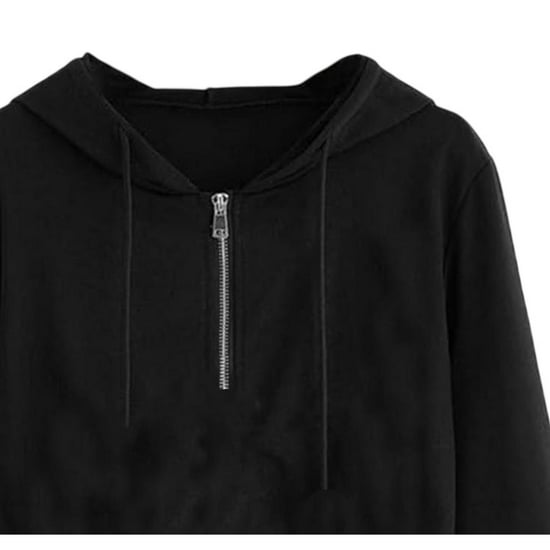Miso Crop Hoodie för dam och dam (Svart) - Image 3