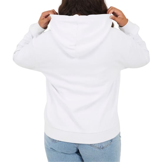 Brave Soul Hoodie met doorlopende rits voor dames in grote maten (Wit) - Image 3