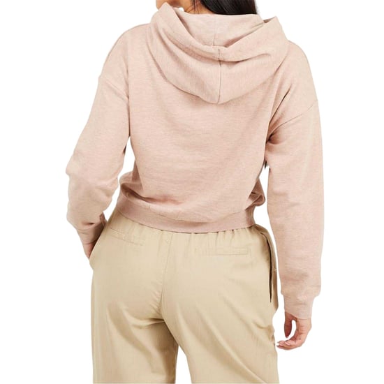 Brave Soul Dames/Dames Crop Hoodie (Taupe) - Image 2