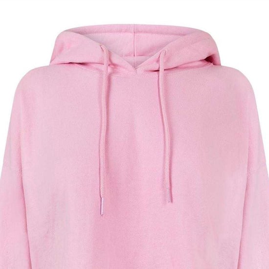 Miso Kort hoodie i marl för kvinnor/damer (Rosa) - Image 3