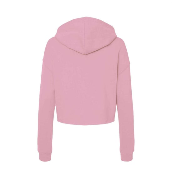 Miso Kort hoodie med dragsko för kvinnor/damer (Rosa) - Image 2