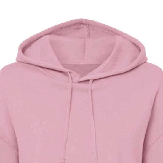 Miso Kort hoodie med dragsko för kvinnor/damer (Rosa) - Image 3