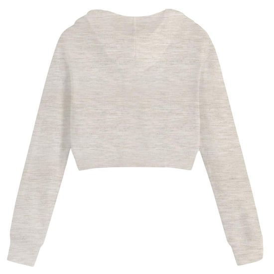 Miso Enfärgad kort hoodie för kvinnor/damer (Havregrynsgröt) - Image 2