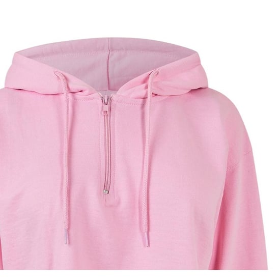 Miso Enfärgad kort hoodie för kvinnor/damer (Rosa) - Image 3