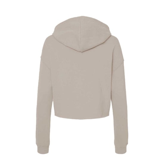 Miso Kort hoodie med dragsko för kvinnor/damer (Sand) - Image 2