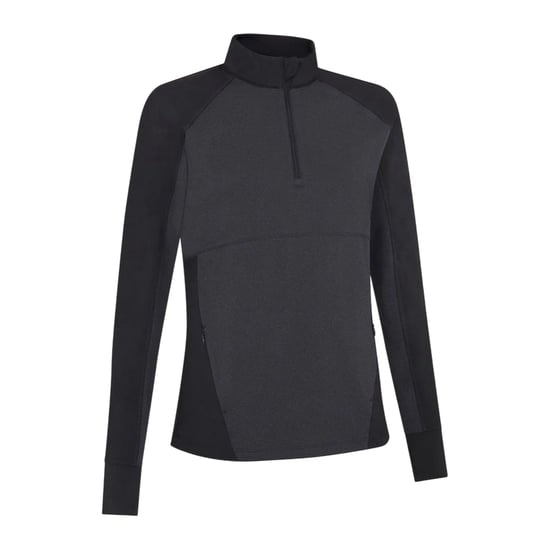 Callaway Midlayer met kwartrits in gemêleerde kleur voor dames (Ebbenhout zwart) - Image 1