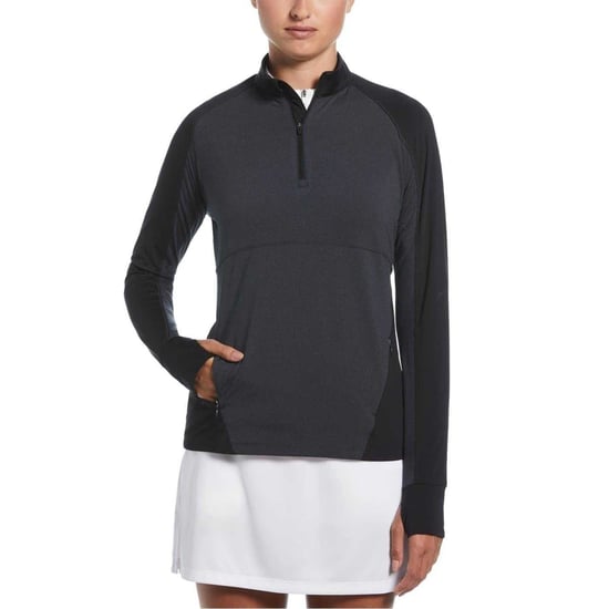 Callaway Midlayer met kwartrits in gemêleerde kleur voor dames (Ebbenhout zwart) - Image 3