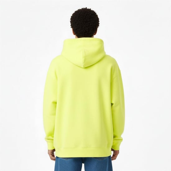 Dickies Herenhoodie met capuchon, relaxte pasvorm en trekkoord (Kalk) - Image 4