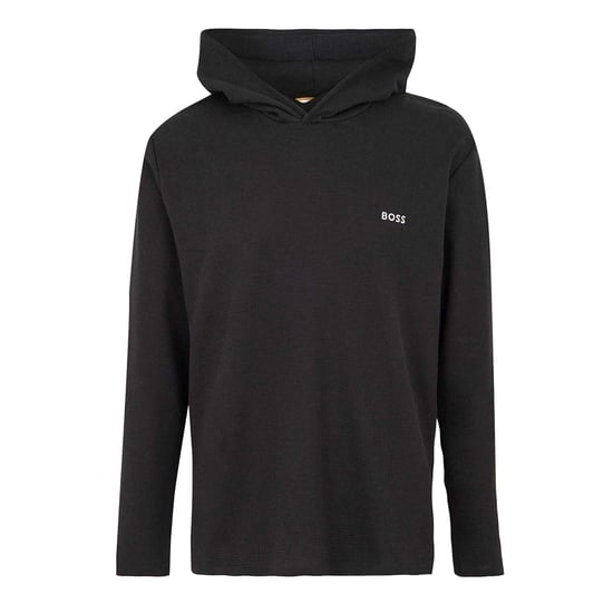 Boss Hoodie met wafelpatroon voor heren (Zwart) - Image 1