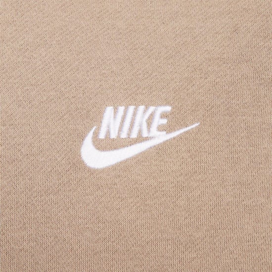Nike Huvtröja med hel dragkedja för herr från Sportswear Club (Khaki grönt) - Image 4