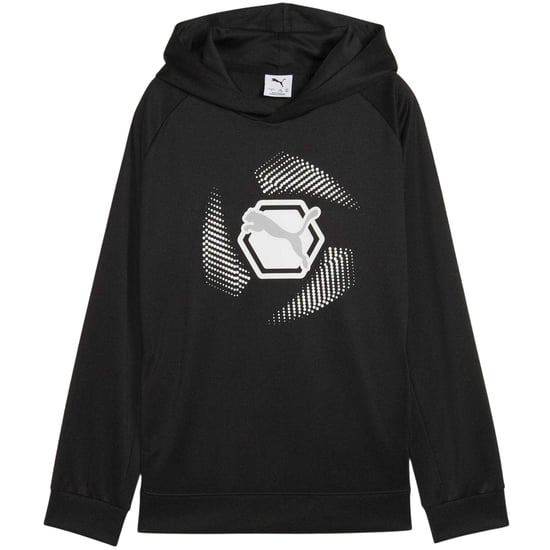 Puma Childrens/Kids Overhead Hoodie (Puma Black) - Image 2