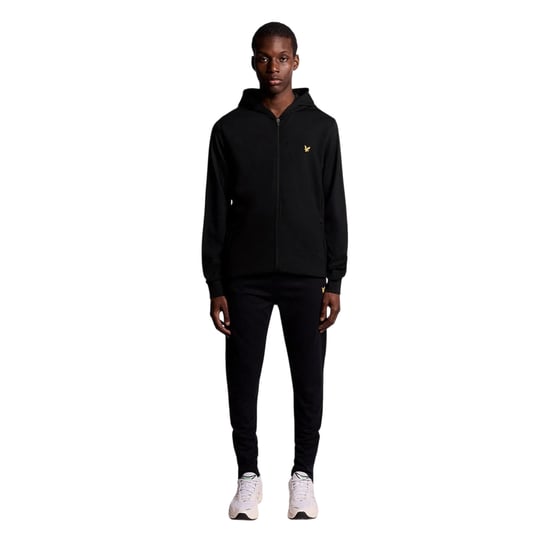 Lyle & Scott Heren Fly Fleece Full Zip Hoodie (Jet Zwart) - Image 4