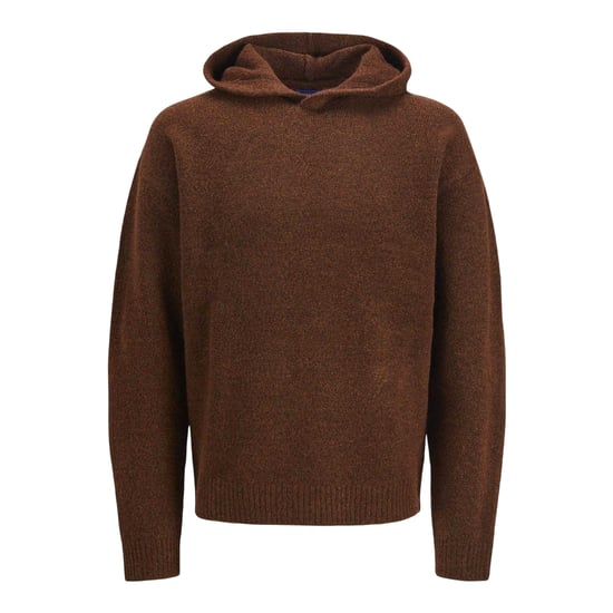 Jack And Jones Heren Ollie Gebreide Hoodie (Bruin) - Image 1