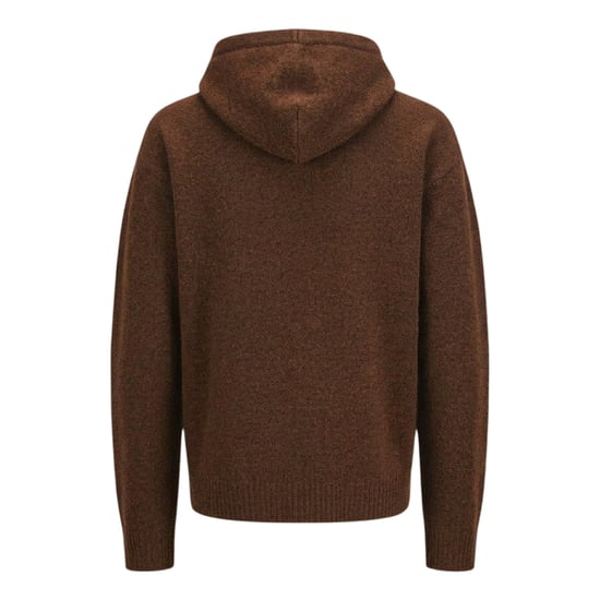 Jack And Jones Heren Ollie Gebreide Hoodie (Bruin) - Image 2