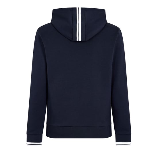 Boss Heren-hoodie met volledige ritssluiting en stretchstof (Donkerblauw) - Image 3