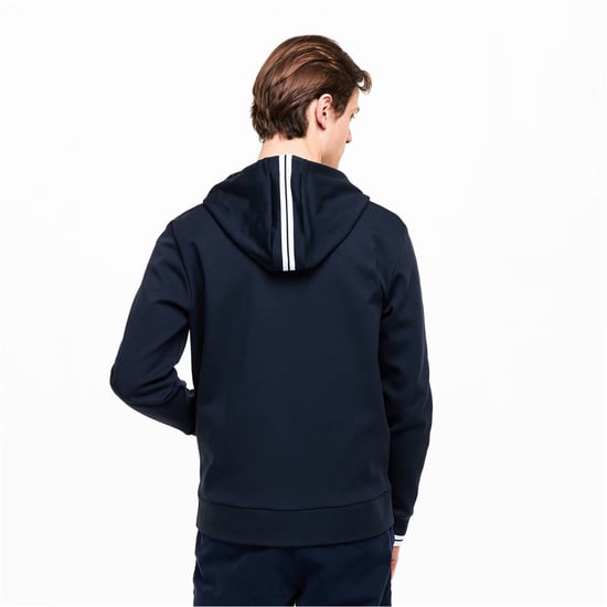 Boss Heren-hoodie met volledige ritssluiting en stretchstof (Donkerblauw) - Image 4