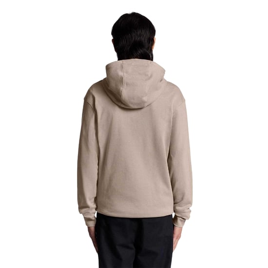 Lyle & Scott Heren-hoodie van katoenmix, zwaar gewicht, normale pasvorm (Bruin) - Image 3