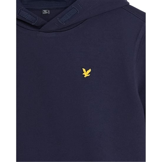 Lyle & Scott Hoodie met kangoeroezak en geborduurd logo voor kinderen (Donkere marine) - Image 3