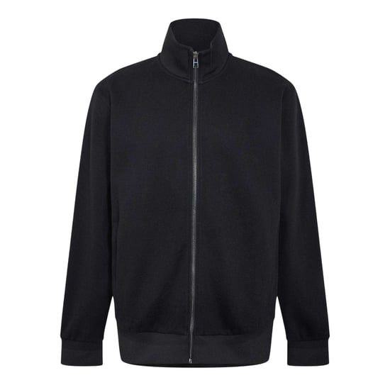 Boss Casual hoodie met doorlopende rits voor heren (Zwart) - Image 1