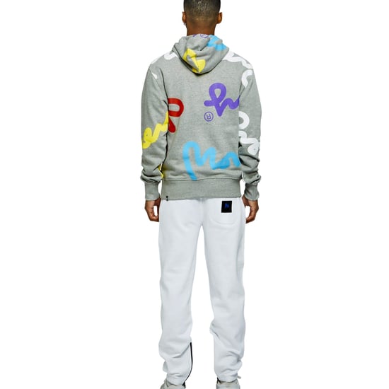 Money Grafische heren Hoodie (Grijs) - Image 3