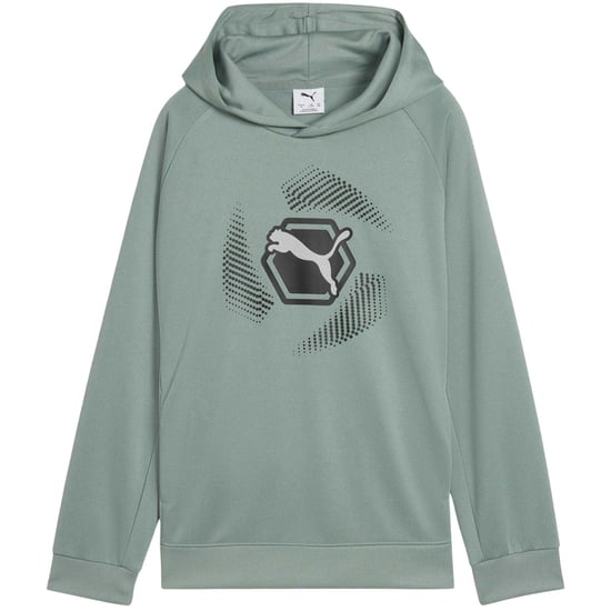 Puma Childrens/Kids Overhead Hoodie (Green) - Image 2
