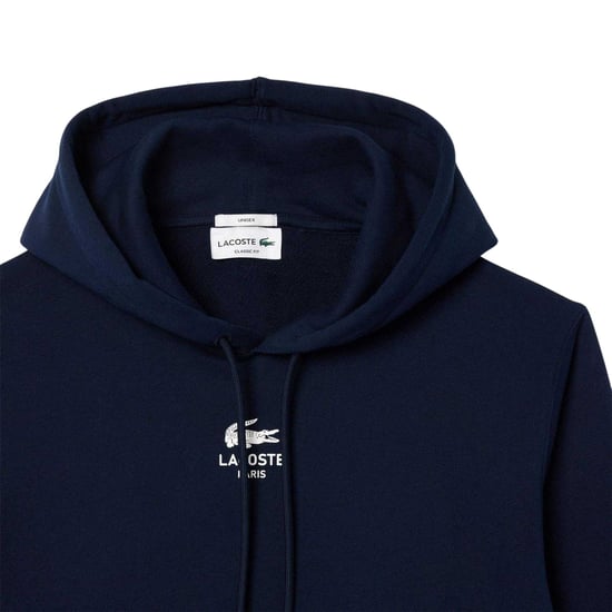 Lacoste Unisex Adult Hooded Classic Hoodie (Blue) - Image 3