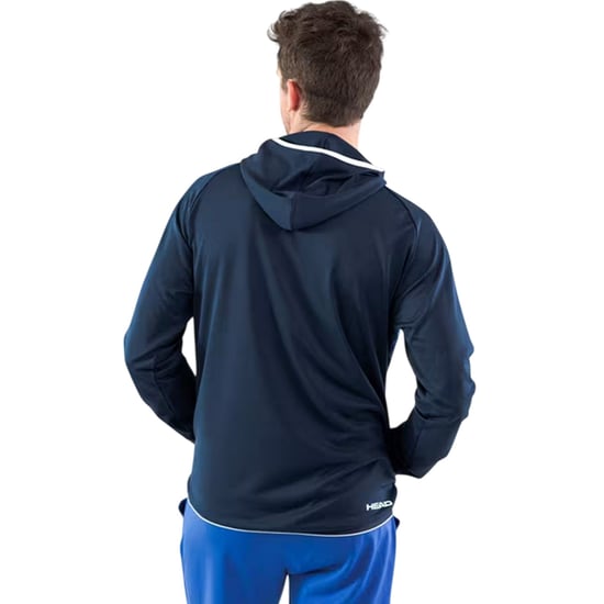 Head Heren-sweatshirt met geometrisch patroon en reguliere raglanmouwen (Blauw) - Image 3