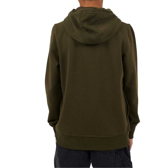 Brave Soul Boys Plain Ribbed Cuff Full Zip Hoodie (Mid Khaki) - Image 2