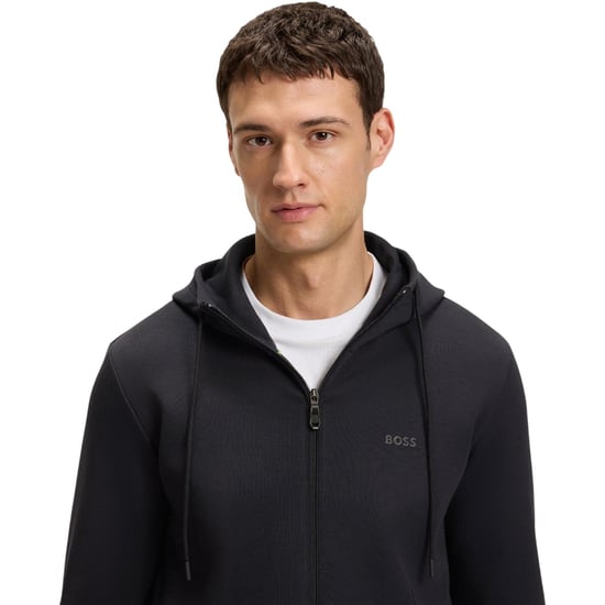 Boss Heren-sweatjack met losse pasvorm (Donkerblauw) - Image 4