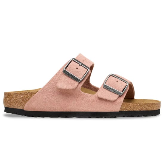 Birkenstock Arizona suède roze smal voetbed dames slipper - Image 1