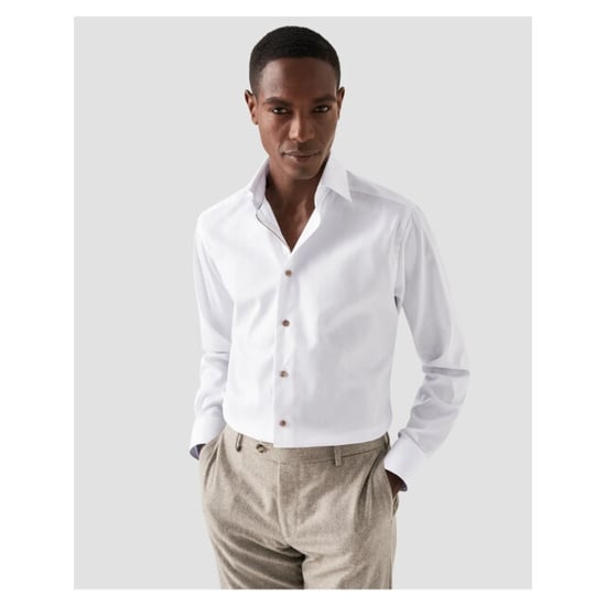 Eton Signature twill brown ribbon shirt lange mouw overhemden 100010749 - Image 2