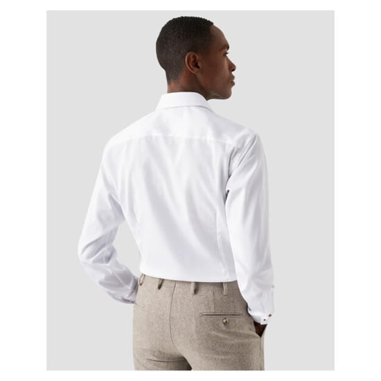 Eton Signature twill brown ribbon shirt lange mouw overhemden 100010749 - Image 3