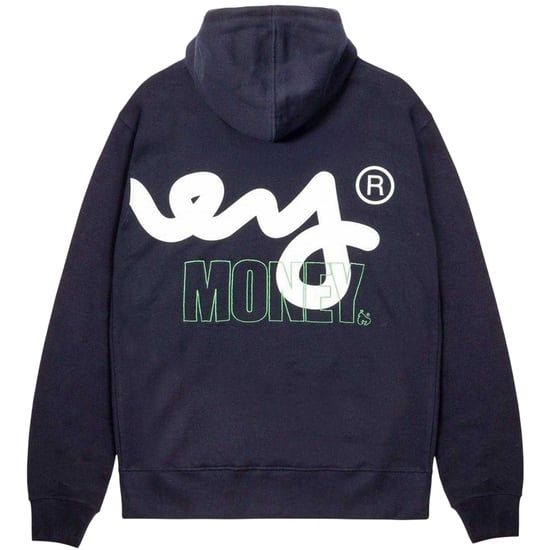 Money Mens Block Sjabloon Hoodie (Marineblauw) - Image 2