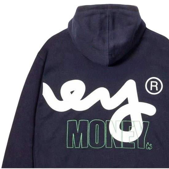 Money Mens Block Sjabloon Hoodie (Marineblauw) - Image 3