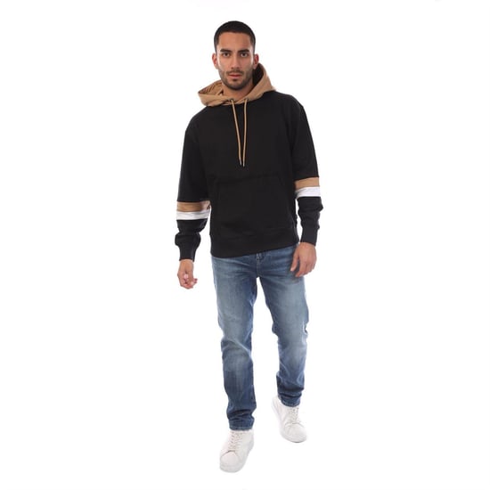Boss Heren Sullivan 20 oversized hoodie met trekkoord (Zwart) - Image 4
